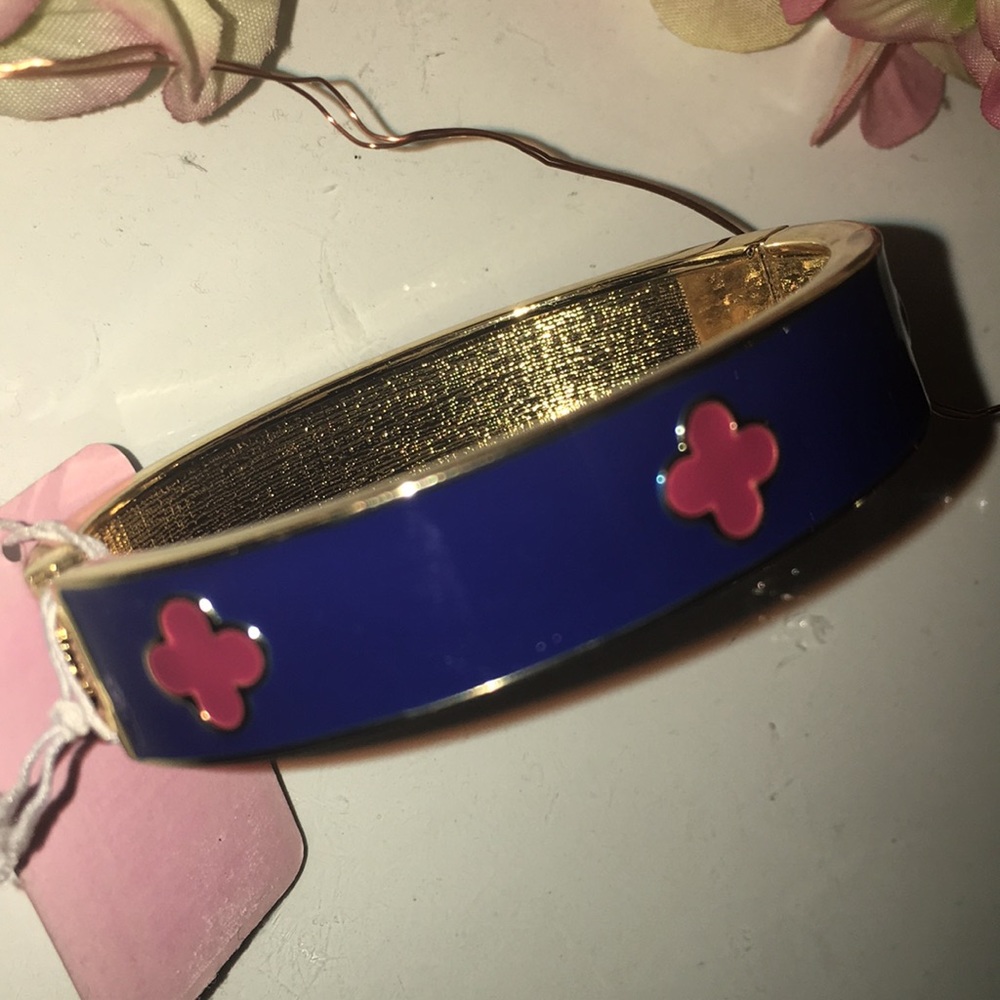 Women’s Blue and Burgundy enamel fashion bracelet